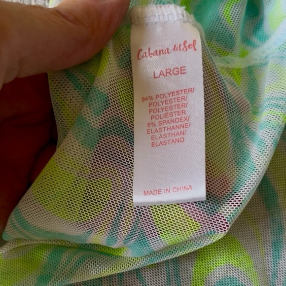 Swirl Bikini - Teal and Yellow ( with cover-up) - Picture 14 of 15